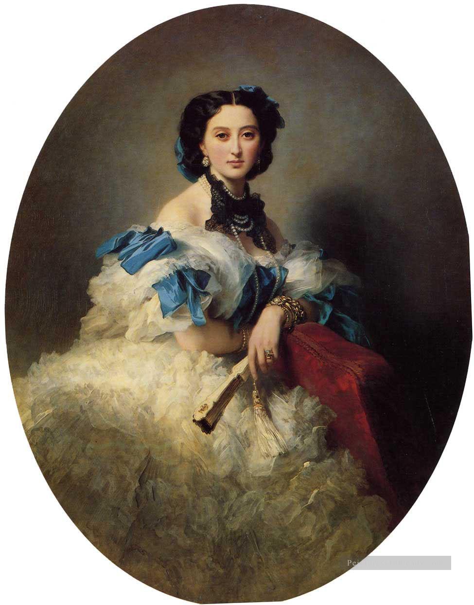 Comtesse Varvara Alekseyevna Musina Pushkina portrait royauté Franz Xaver Winterhalter Peintures à l'huile